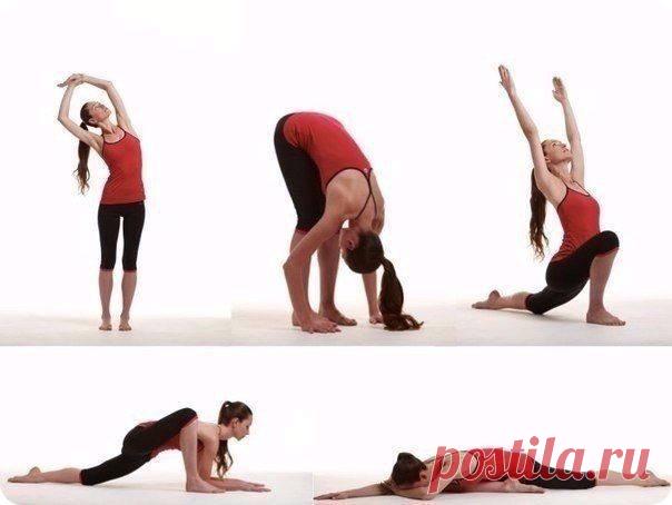 РАСТЯЖКА НА ВСЕ ЗОНЫ

Растяжка мышц шеи
Для того чтобы шея выглядела подтянутой, с красивой линией скулы и без лишних подбородков, нужно встать ровно, плечи развести назад и опустить, взгляд направить перед собой. Теперь представьте, что к затылку, ушам и носу привязали ниточки и тянут их по очереди в разные стороны. Не меняя положения головы, тянитесь ей за «ниточками» сначала по четырем точкам, потом описывая окружность. Затем можно потянуться ушами к опущенным плечам и ...