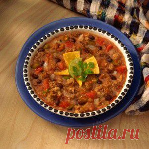 Мексиканский суп с фаршем и овощами - BestCook