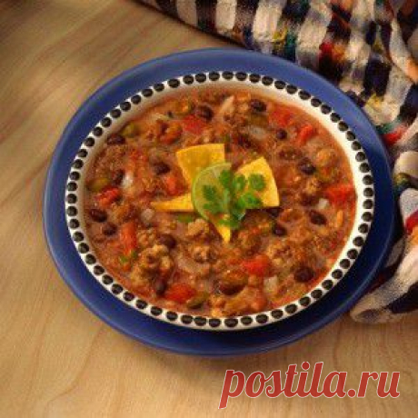 Мексиканский суп с фаршем и овощами - BestCook