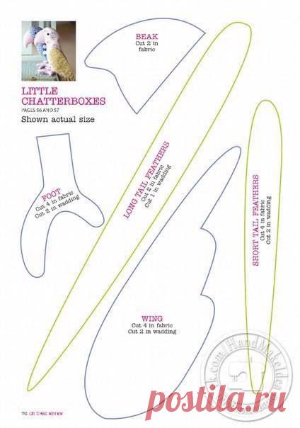 Товары для рукоделия, швейная фурнитура, ткани.
 Попугайчики