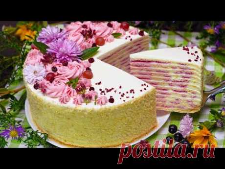 БЕСПОДОБНЫЙ Торт "НЕЖНЫЙ ПОЦЕЛУЙ" 🌸 Домашний Торт СМЕТАННИК Рецепт БЕЗ Яиц | Кулинарим с Таней