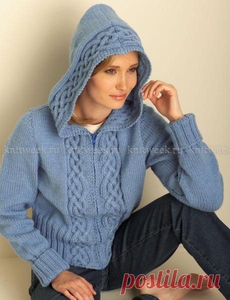 Кардиган с капюшоном на knitweek.ru