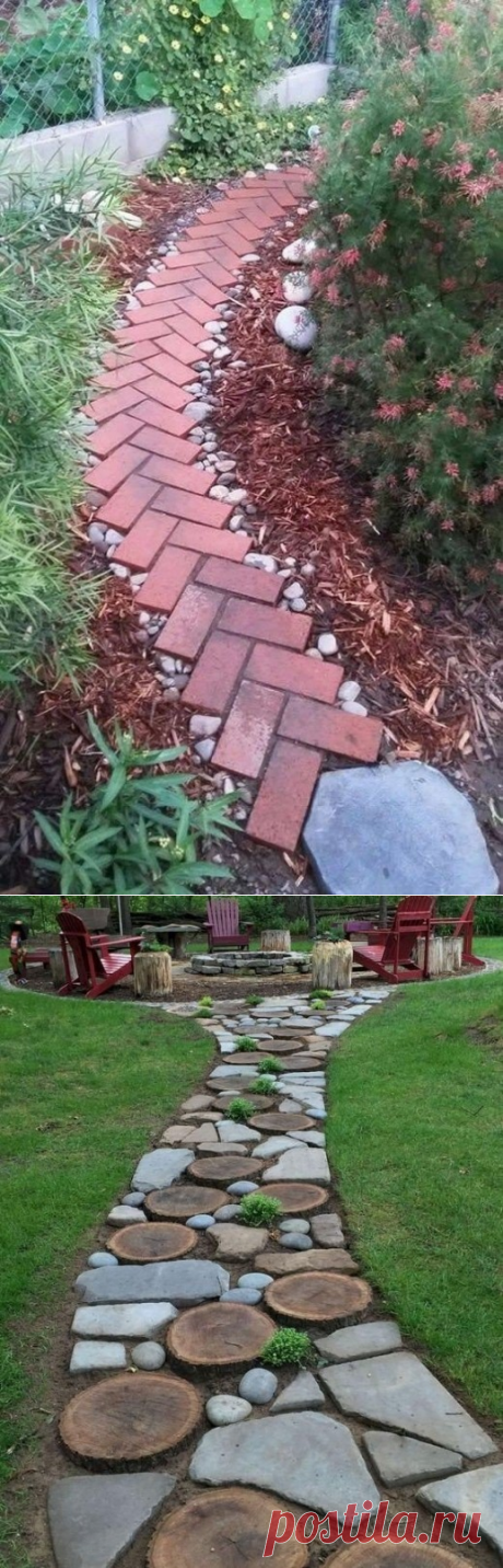 Необычные варианты садовых дорожек: идеи для красивой жизни