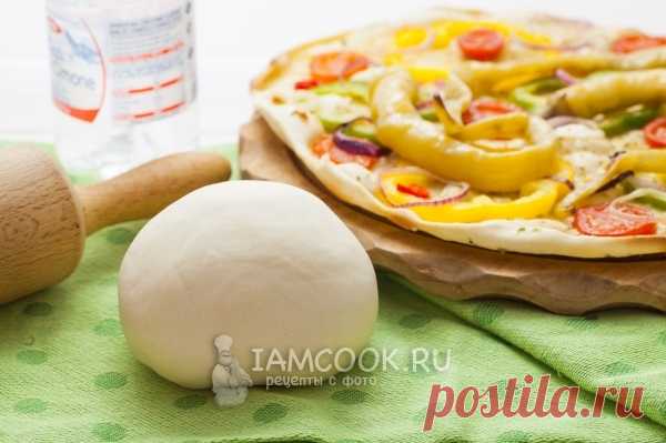 Постное тесто для пиццы без дрожжей