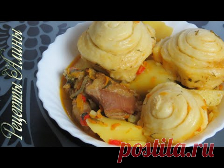 Рецепты Алины. Отличный вариант полноценного ужина. Штрудли с мясом и овощами. - YouTube