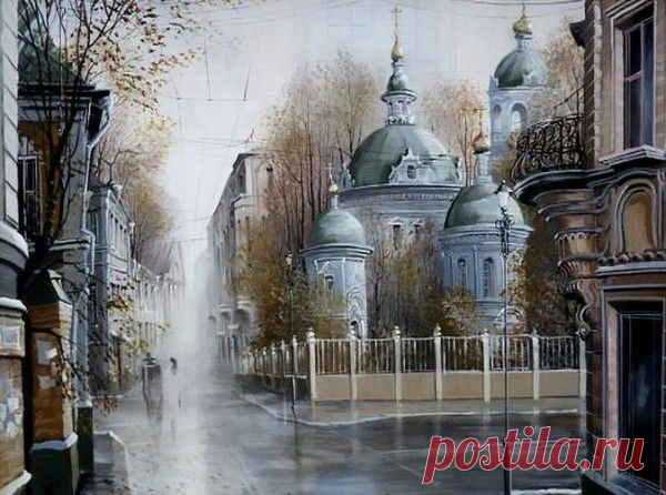 Художник Александр Стародубов|Иллюзия старой Москвы