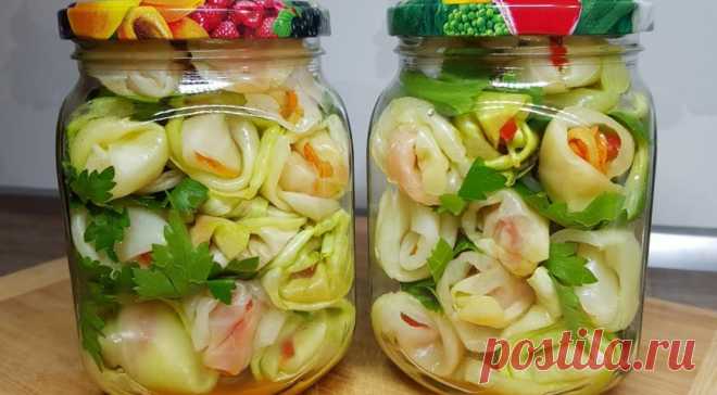 Капустные рулетики по-корейски на зиму. За уши не оттащишь, так вкусно!