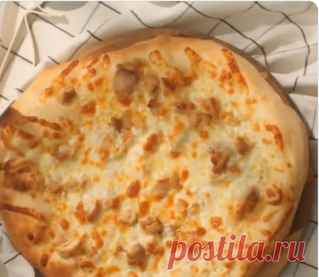 Пицца с курицей с соусом ранч