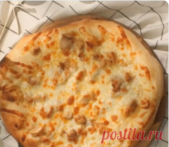 Пицца с курицей с соусом ранч