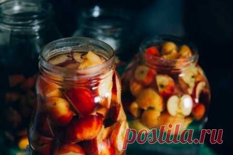 Компот из яблок с лимонной кислотой на зиму