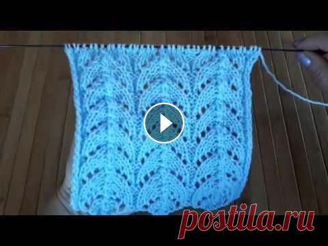 Красивый узор спицами для блузы или платья