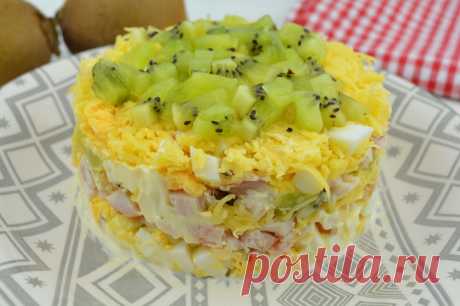 Салат с киви и курицей — Сад Заготовка