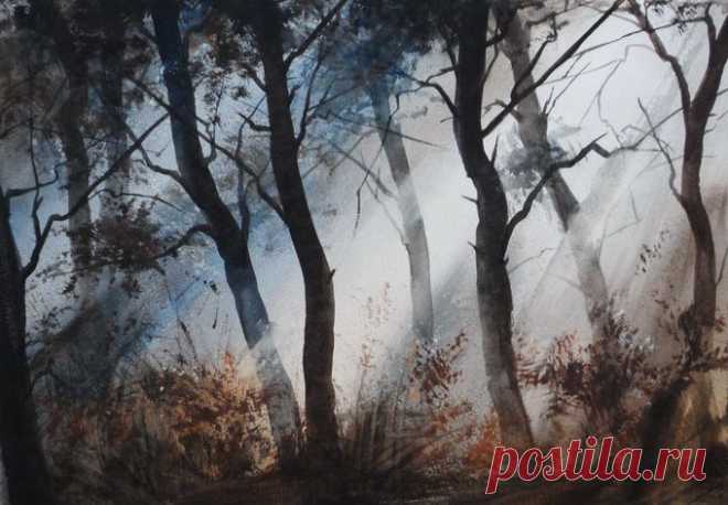 Илья Ибряев. Акварель.