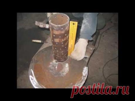 Чертежи и сборка печи на отработанном масле. Фильм 1