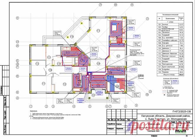 Проект отопления частного дома, пример 2527