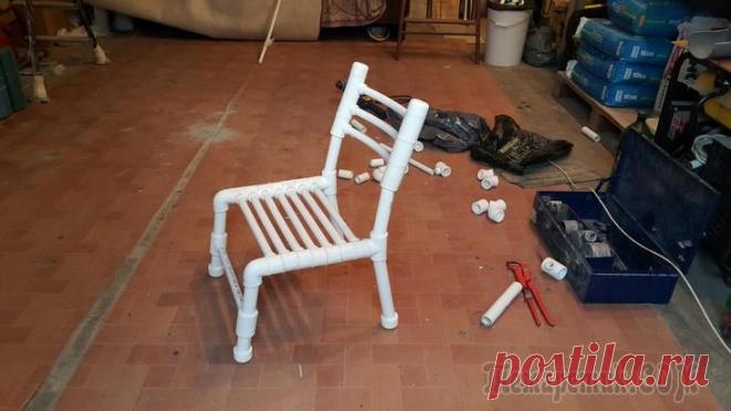 Детский стульчик из труб