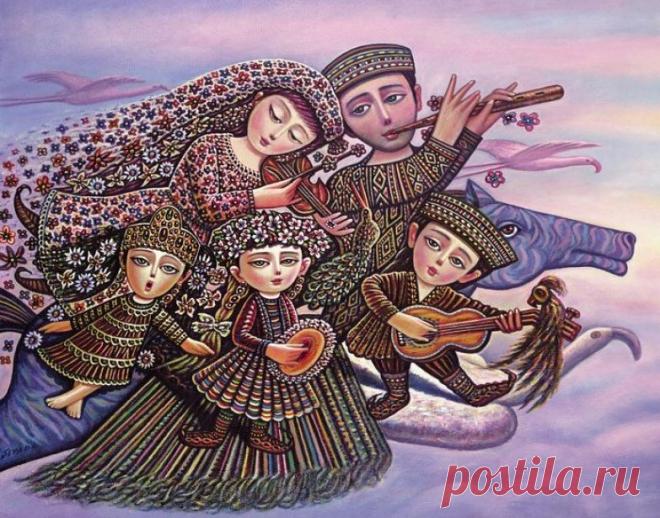 Сказочные картины армянского художника Севада Григоряна, проникнутые национальной самобытностью