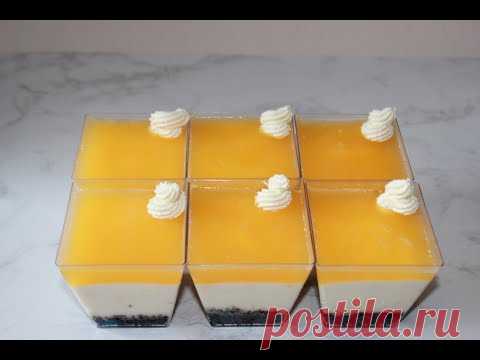 No bake mini orange cheesecakes