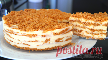 ТОРТ за 15 минут на СКОВОРОДЕ! Вкусный торт БЕЗ духовки и БЕЗ печенья