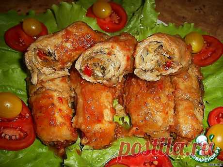 Мясные пальчики с овощной начинкой Кулинарный рецепт