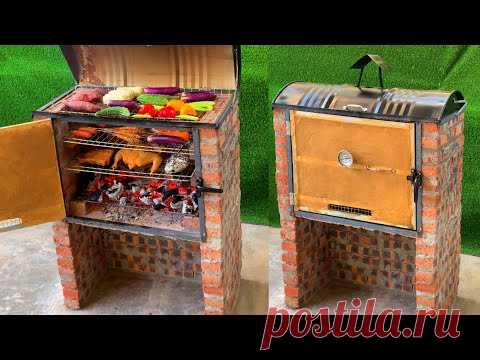 Креативная уличная печь _ строить печь из цемента и кирпича