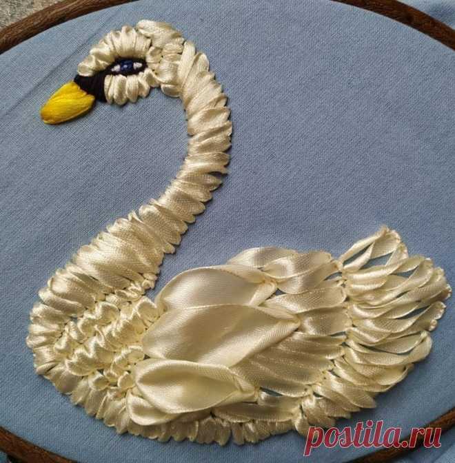 Пин содержит это изображение: Beginner silk ribbon embroidery techniques
