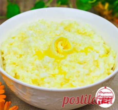 Каша дружба из пшена и риса на молоке.