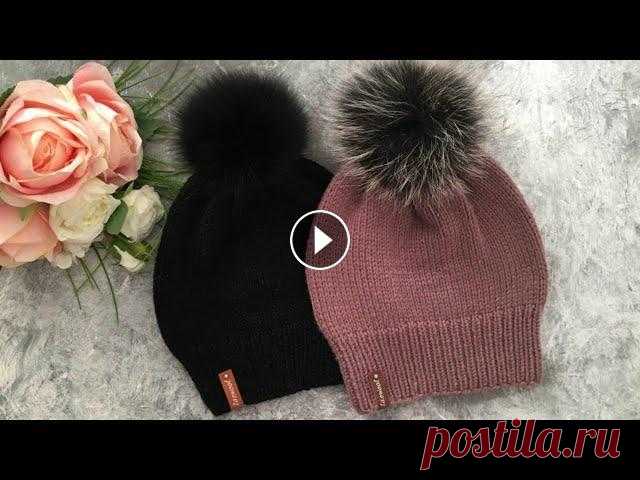 ВЯЖЕМ СПИЦАМИ КРАСИВУЮ ЗИМНЮЮ ШАПКУ С ПОМПОНОМ. KNITTED HAT Смотрите мои другие видео: ВЯЗАНАЯ ШАПКА "SPRING FLOWERS" ПРОСТОЙ ВЕСЕННИЙ СНУД СПИЦАМИ! ВЕСЕННЯЯ ШАПКА "SWEET BERRY"! ВЕСЕННИЙ БЕ...