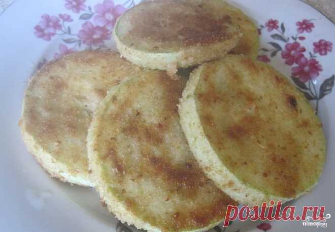 Кабачки, жареные в панировочных сухарях - пошаговый кулинарный рецепт на Повар.ру