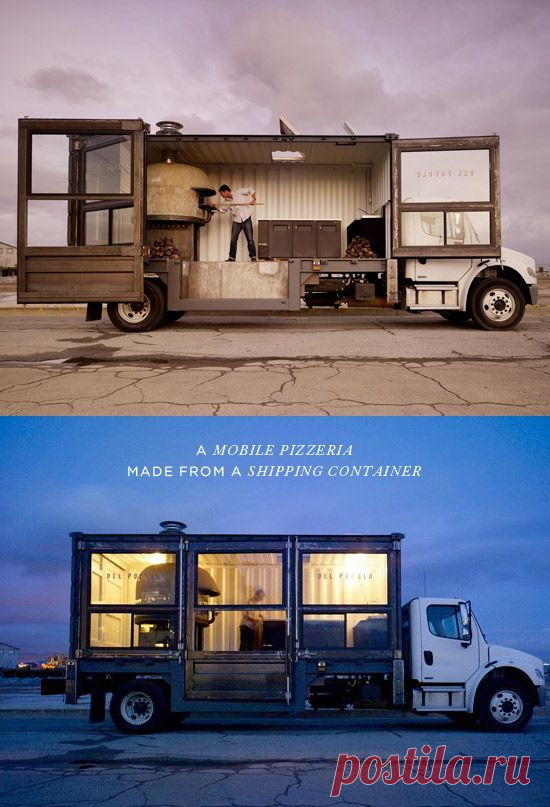 (1) Mobile pizzeria made from a shipping container | Other