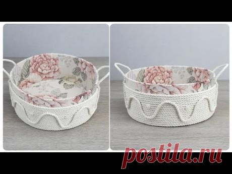 Оригинальная КОРЗИНКА - ОРГАНАЙЗЕР своими руками