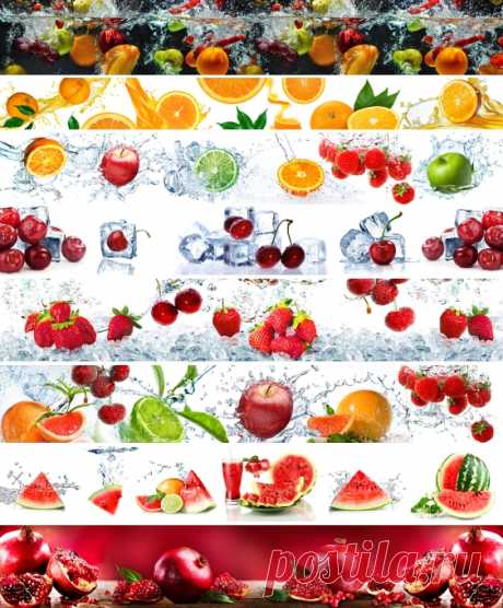 КАТАЛОГ Скинали фрукты и ягоды на кухонный фартук, на сайте www.skinali-plus.com