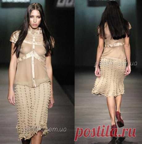 Схемы вязаных юбок, шорт, брюк крючком и спицами » Страница 7