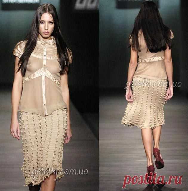 Схемы вязаных юбок, шорт, брюк крючком и спицами » Страница 7