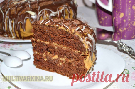 Шоколадный торт в мультиварке