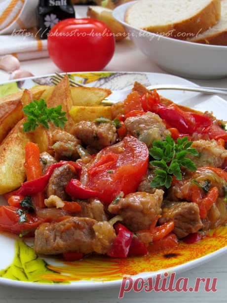 "Шкворчащая сковородочка", или мясо пo-абхазски
