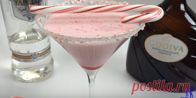 The Real Candy Cane Cocktail