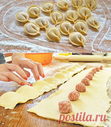 БЫСТРЫЙ СПОСОБ ЛЕПКИ ПЕЛЬМЕНЕЙ |