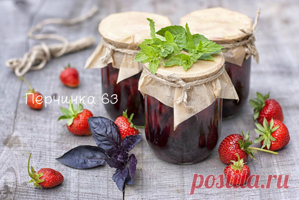 Клубничное варенье с мятой и базиликом - Perchinka63
