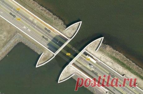 Акведук Велувемеер, Нидерланды. - Путешествуем вместе