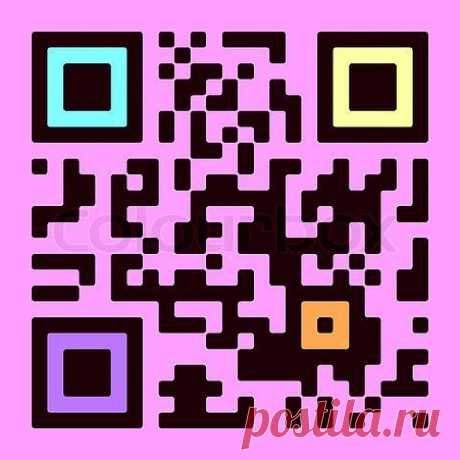 Зашифрованное поздравление в QR коде - Image of 'QR code with the encrypted congratulation'