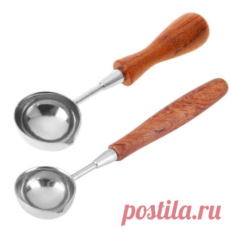 Винтаж анти горячий запечатываний ложка для воска с деревянной ручкой чехол из кожи в стиле ретро штампованные ложки Ретро ложка для воска уплотнения декоративные воск штамп ремесло|Штампики| | АлиЭкспресс