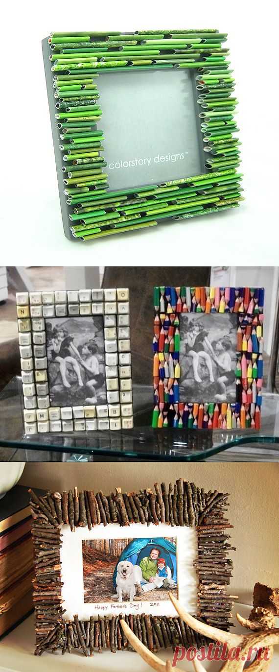 (+1) тема - Оригинальное оформление фоторамок ручной работы. Фото-идеи | Интерьер и Дизайн