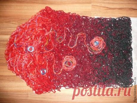 Детали для пальто в технике Crazy-Wool. МК Елены Анфиногеновой