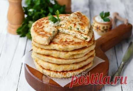 Сырные лепёшки с начинкой