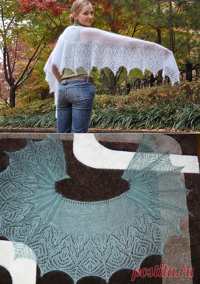 Dear Lidia Shawl by Yulia Vysochina