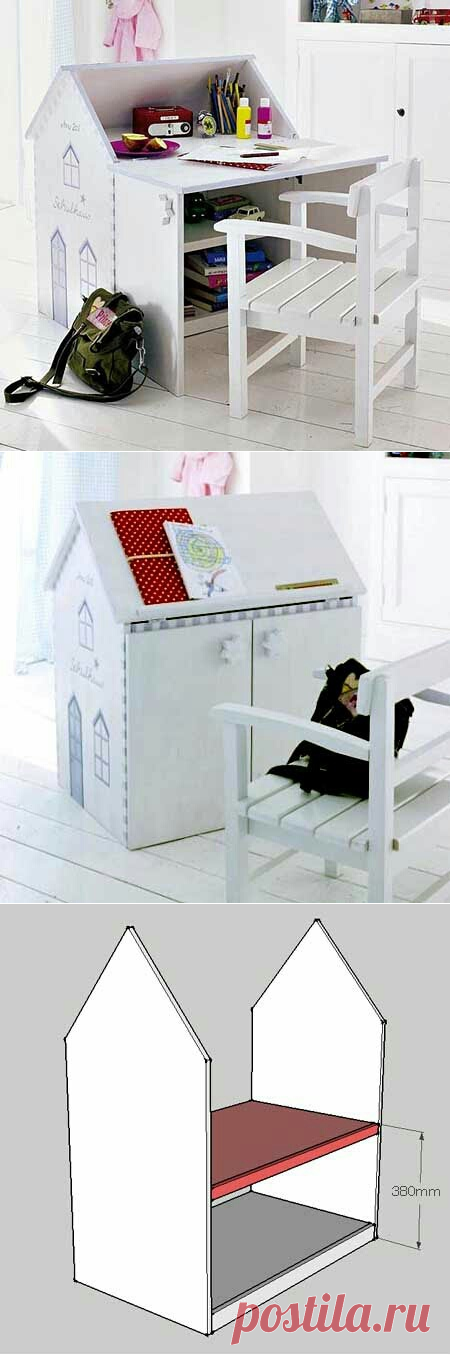 Домик - стол с лавками (Diy) / Детская комната / ВТОРАЯ УЛИЦА