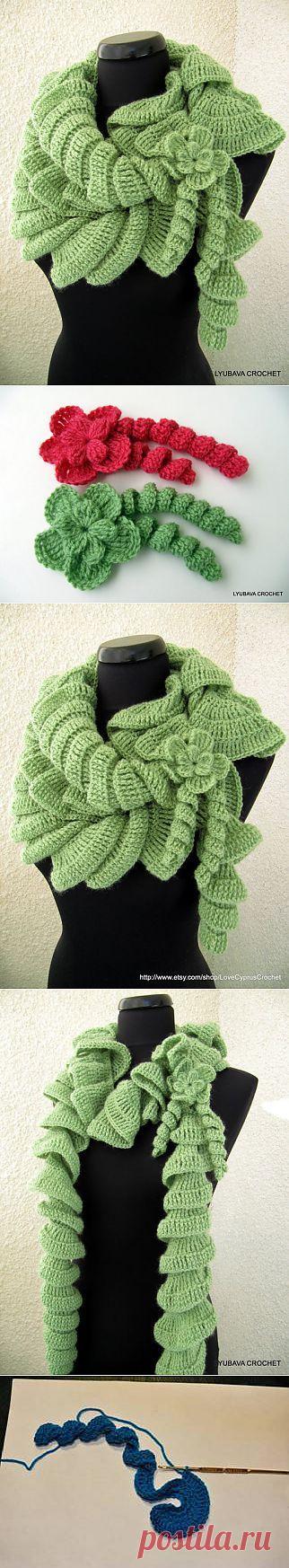 Спиральный чудо-шарф! | ЖЕНСКИЙ МИР