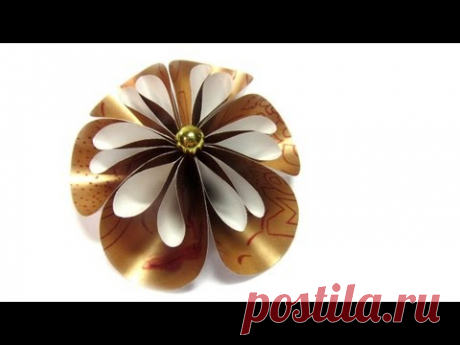 Como hacer flores de papel. Paper flowers.