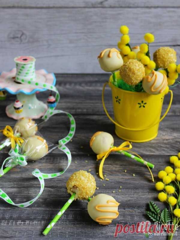 Cake pops al limone e cioccolato | RicetteDalMondo.it